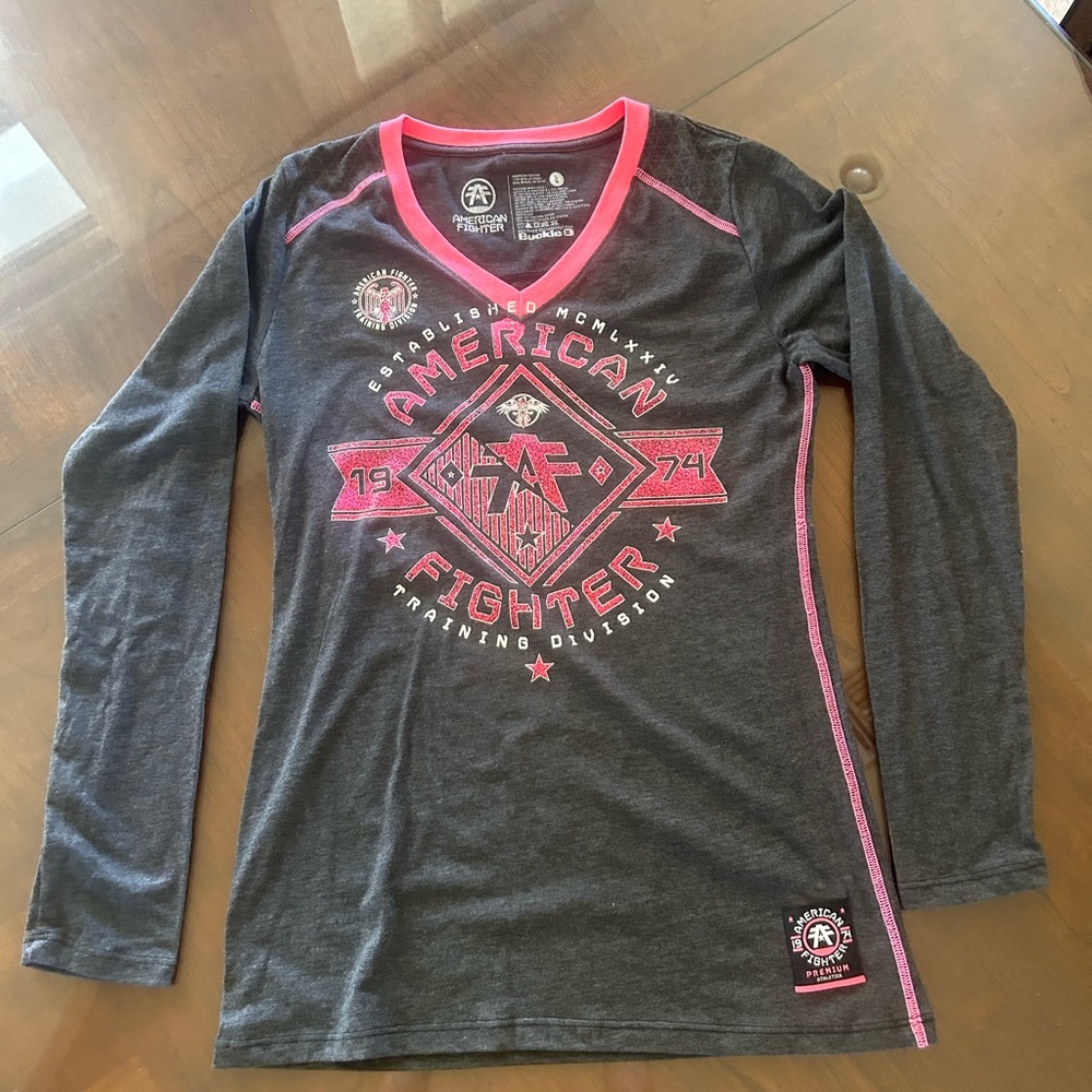 American fighter women’s long sleeve shirt new no tag